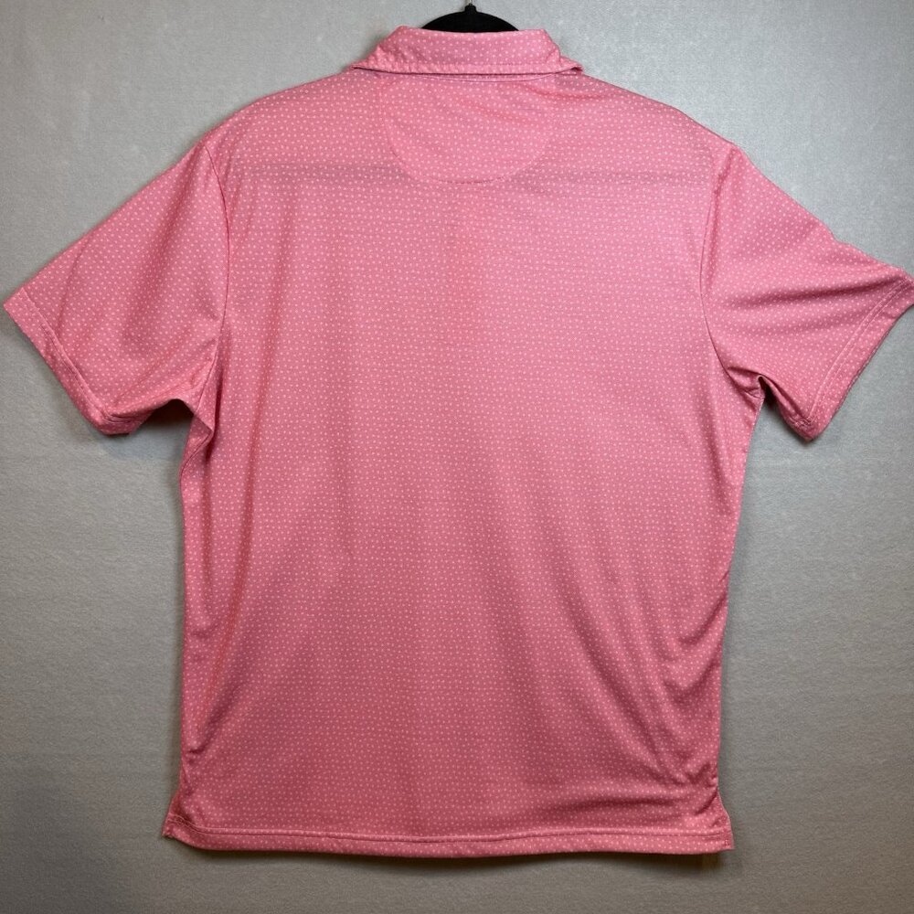 TailorByrd, Performance Golf Polo all over print Mens L, Pink - Picture 3 of 6